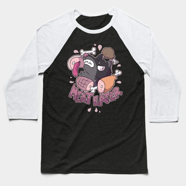 Meat Eater Baseball T-Shirt by goccart